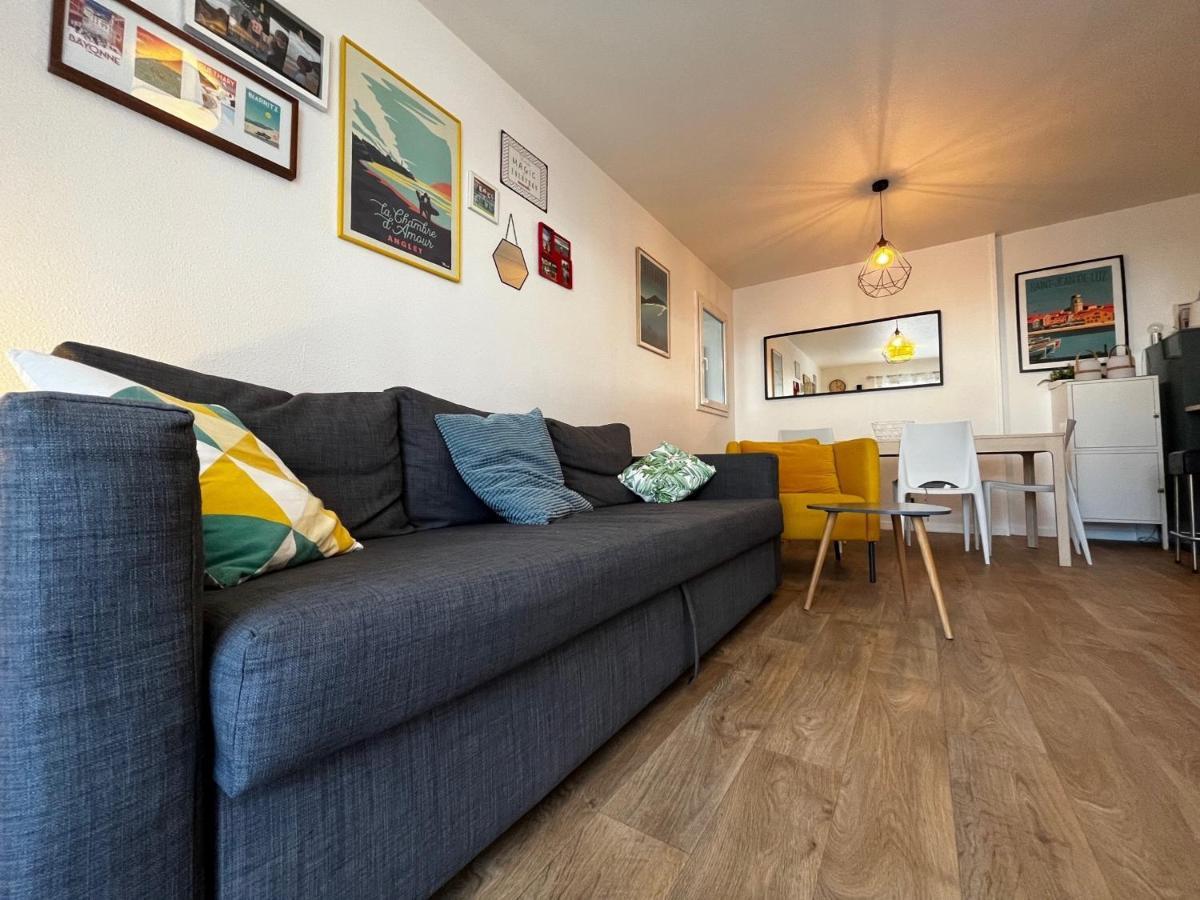 Bel Appartement T3 Avec Jardin, Piscine Et Parking, Proche Plage A Hendaye - Fr-1-239-739 المظهر الخارجي الصورة