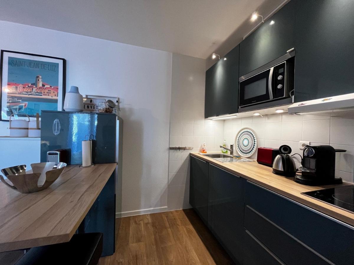 Bel Appartement T3 Avec Jardin, Piscine Et Parking, Proche Plage A Hendaye - Fr-1-239-739 المظهر الخارجي الصورة